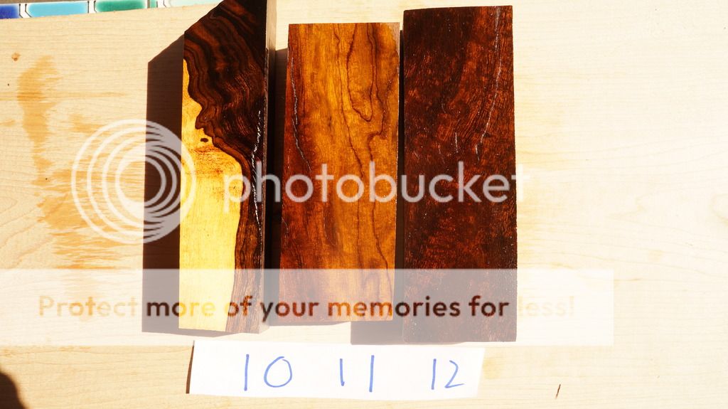 Ironwood, Kingwood, Cocobolo, Ebony, African Blackwood